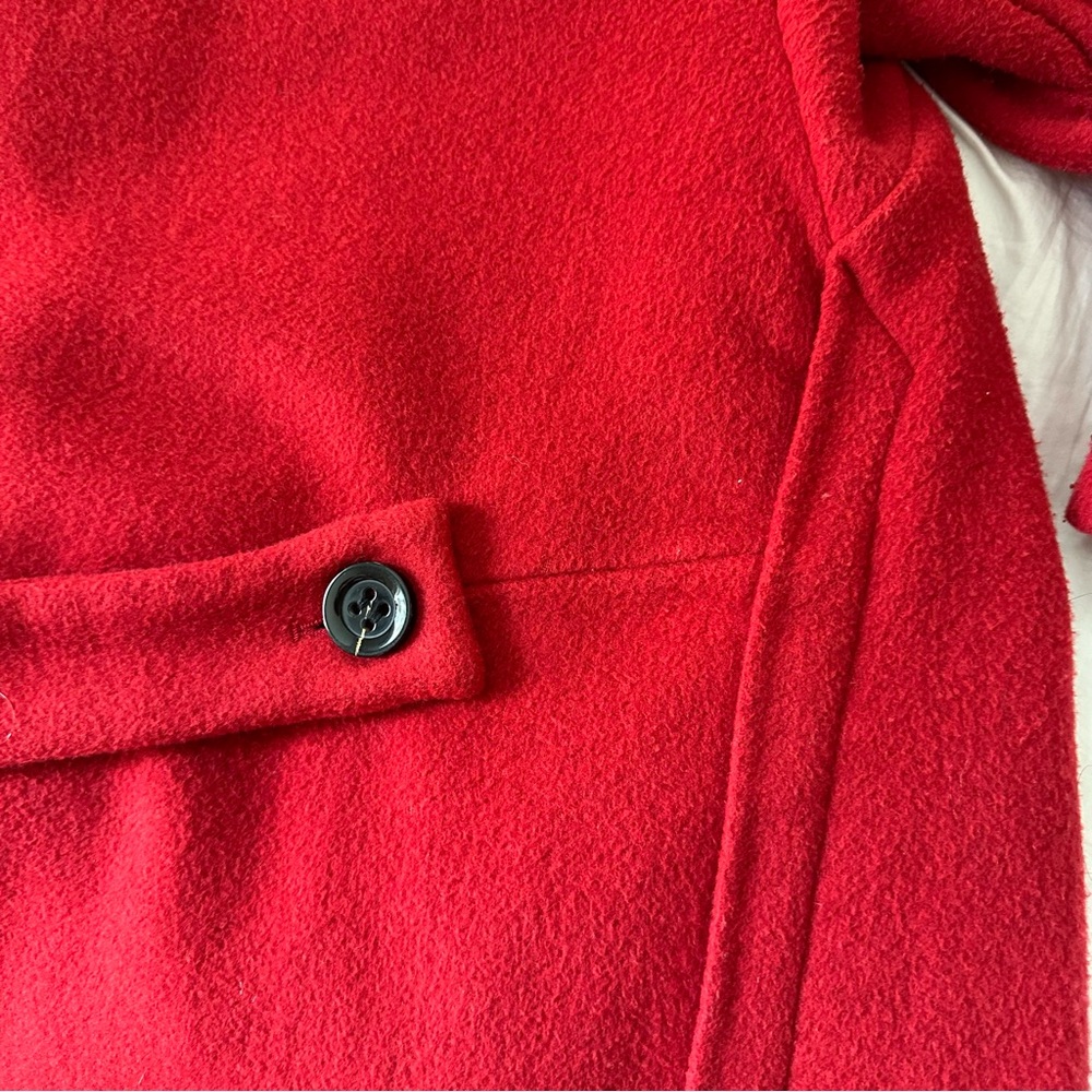 Anthropologie elevenses Brienne Red coat. Size  Large. - Picture 10 of 14